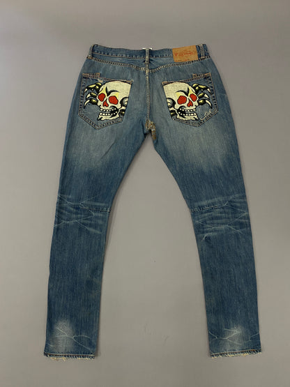 Ed Hardy Skull Jeans 36x34