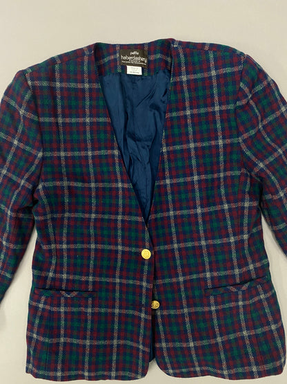 Vintage Blue Plaid Jacket