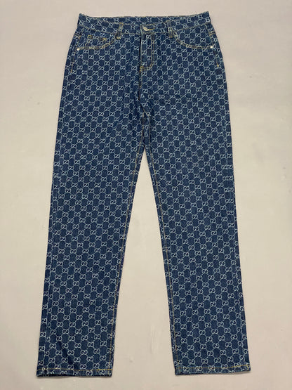 Gucci Monogram Vintage Jeans