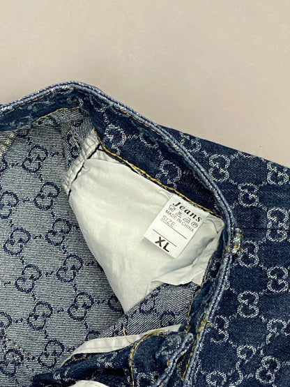 Gucci Monogram Vintage Jeans