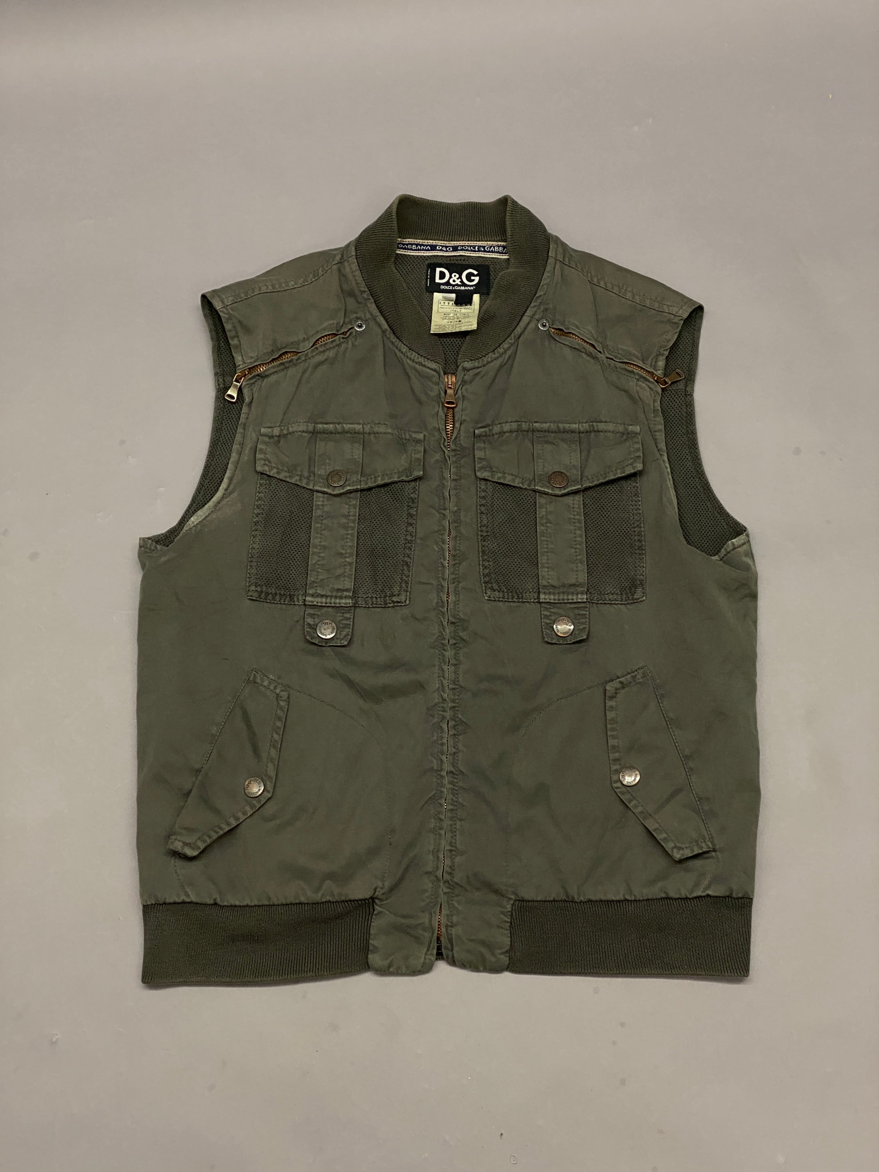 Dolce & Gabbana archive vest 短丈 sullen Dolce & Gabbana 2003 Vintage Combat Vest – Ropa Chidx