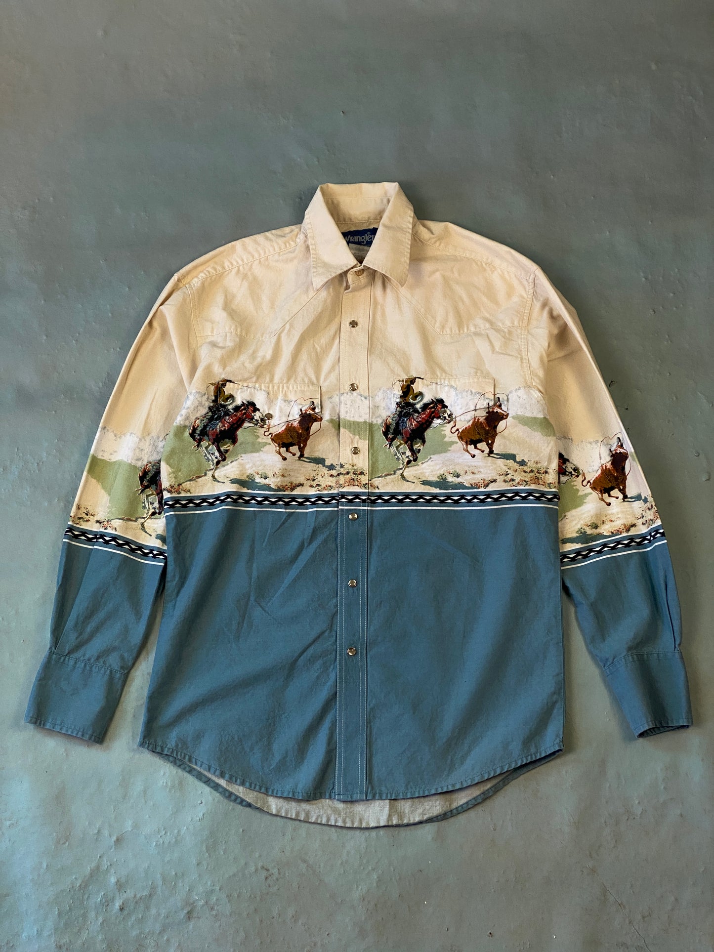 Camisa Wrangler Caballos Vintage