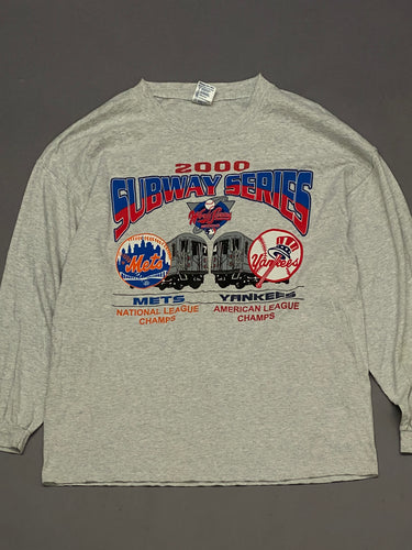 Y2K NY Yankees Mets 2000 Subway World Series t-shirt Extra Large