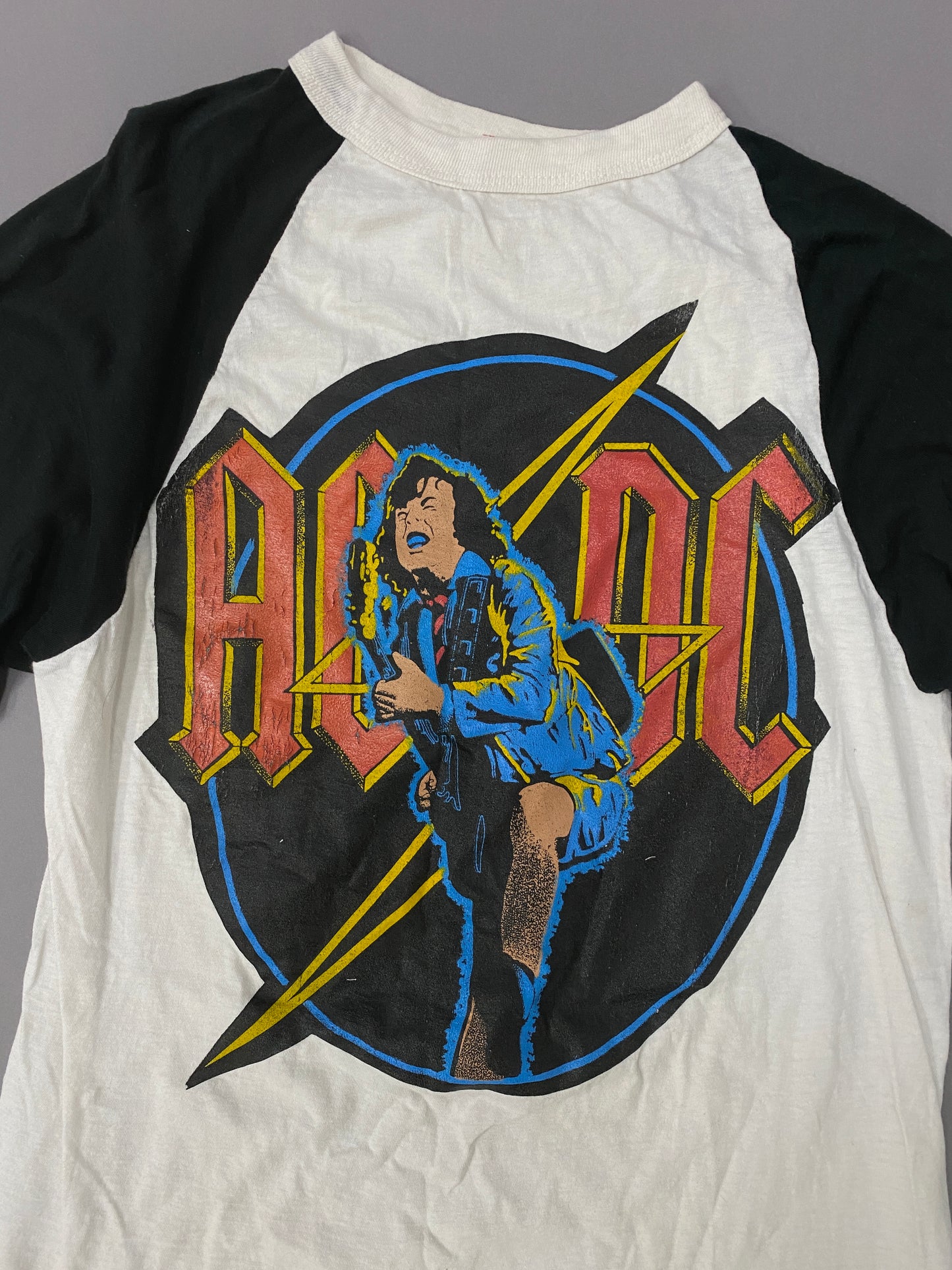 Playera Raglan ACDC 80's