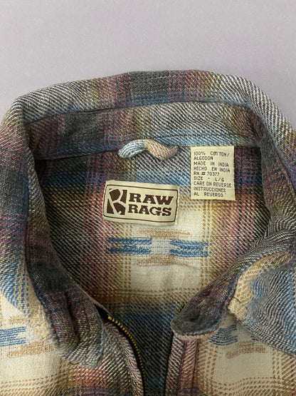 Camisa Flannel Half Zip Vintage