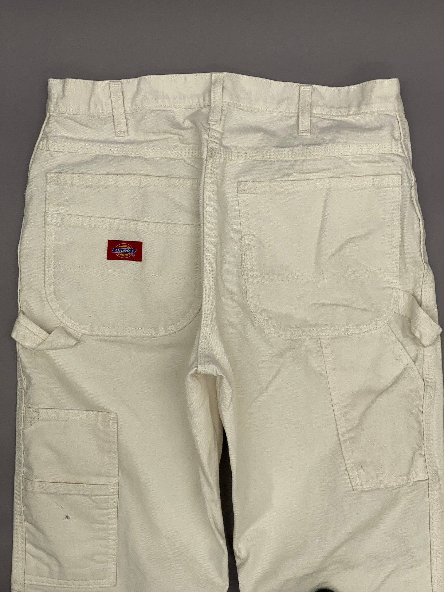 Dickies Carpenter Vintage White Pants - 32 x 34