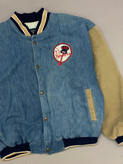 Yankees Vintage Denim Bomber Jacket