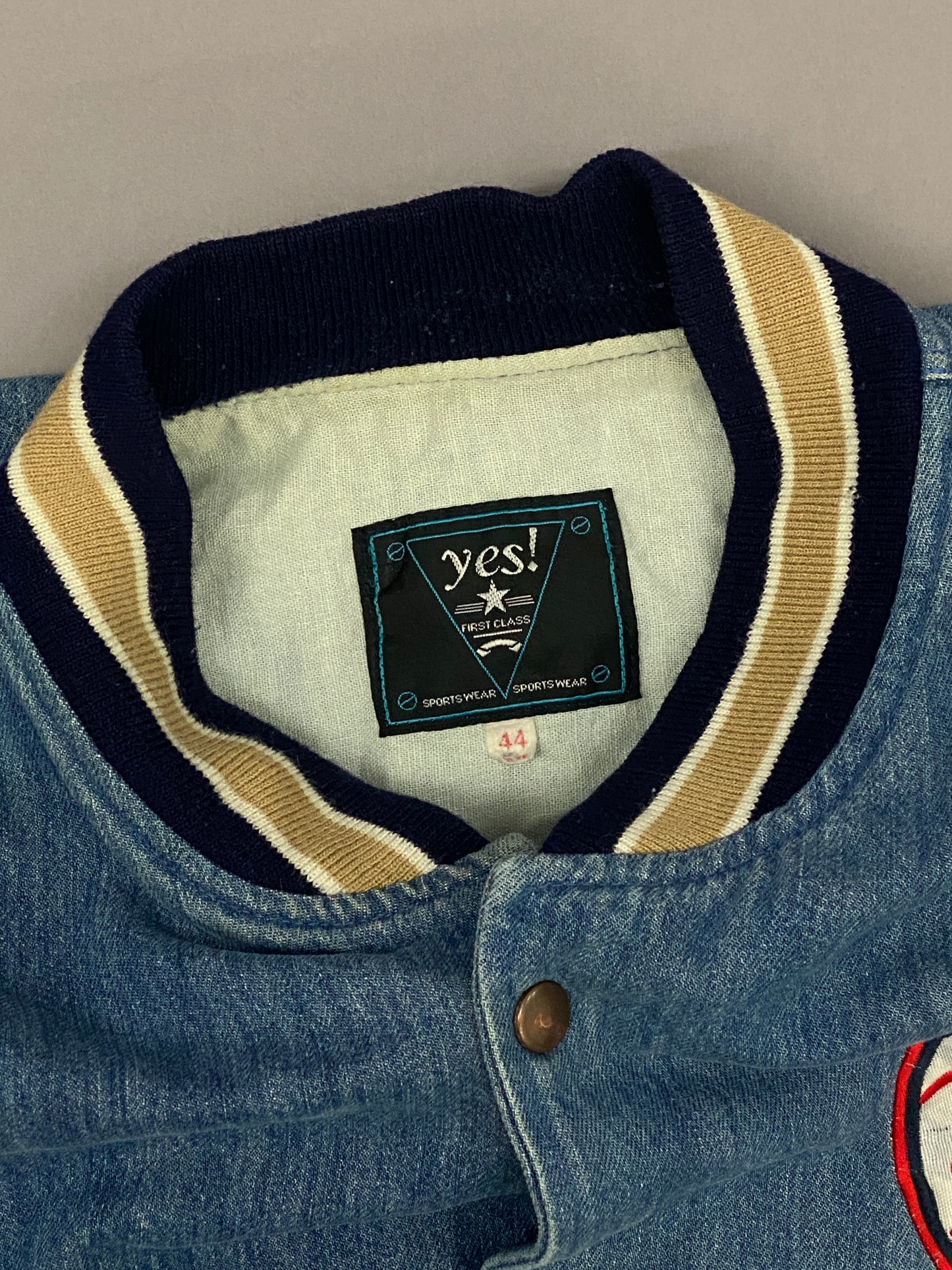 Yankees Vintage Denim Bomber Jacket