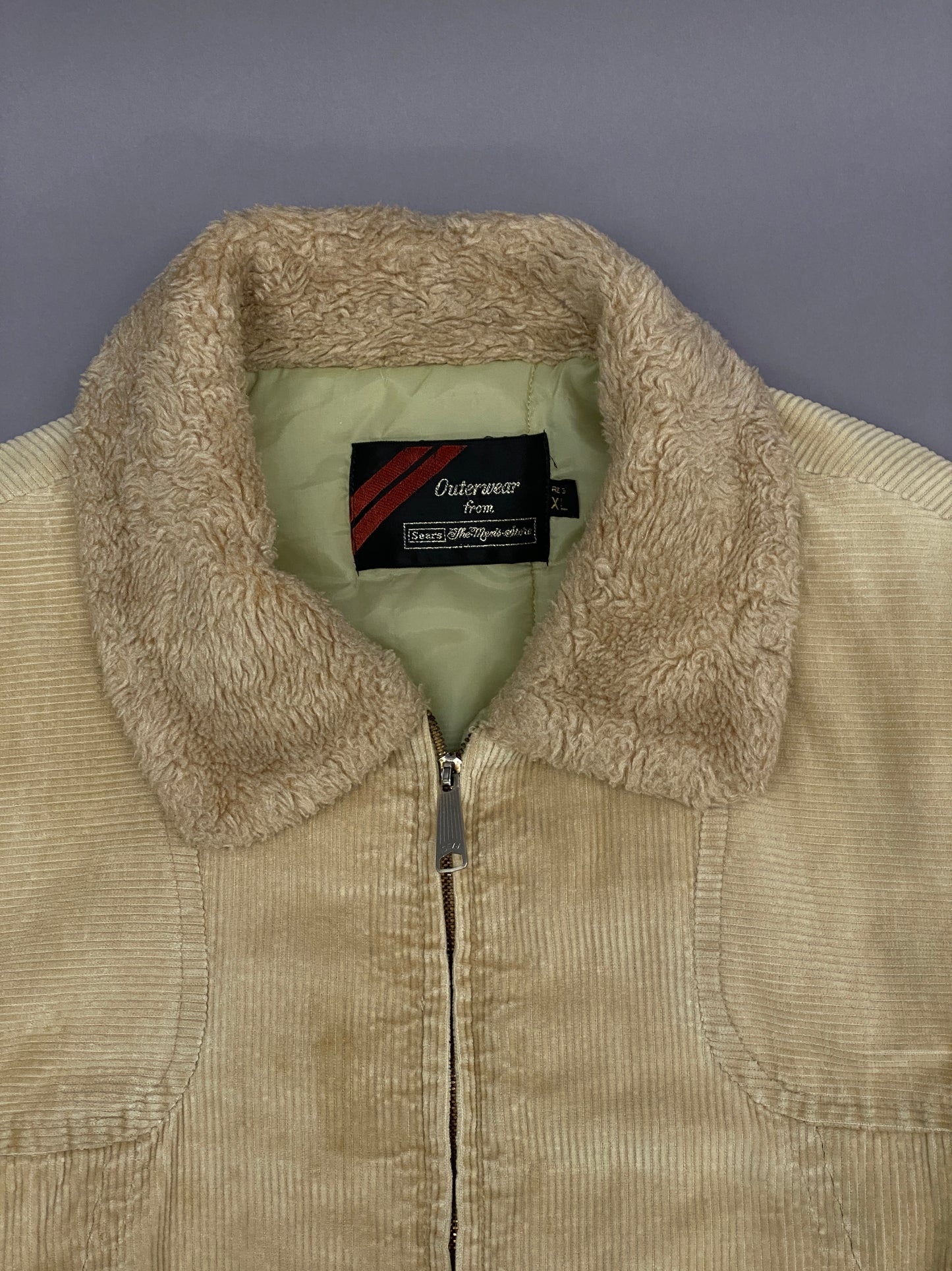 Sears Corduroy 70's Sherpa Jacket