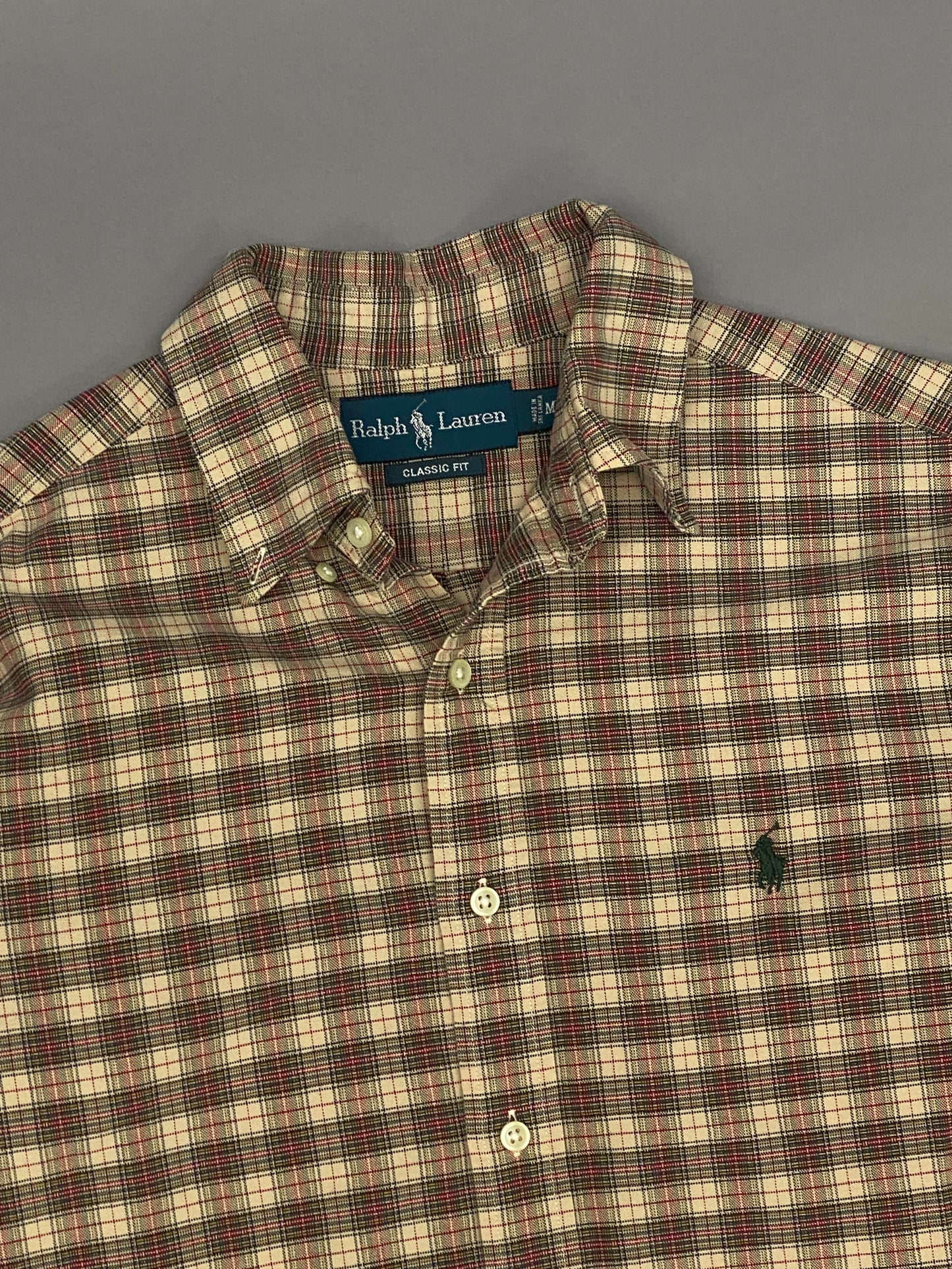Camisa Ralph Lauren Plaid Vintage