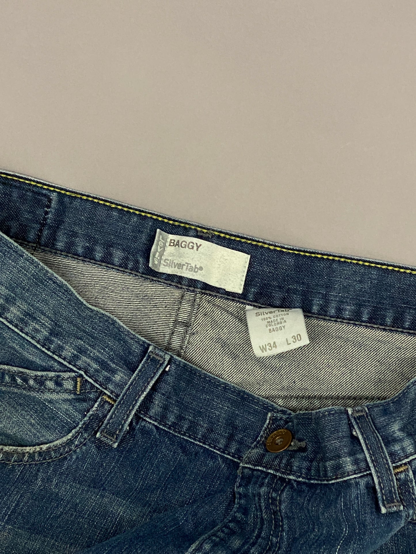 Jeans Levis Silver Tab Baggy Vintage - 34 x 30