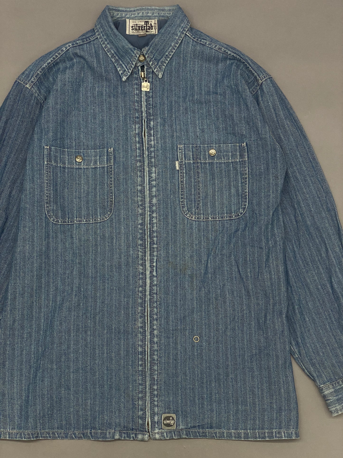 Levi's Denim Pinstripe Silvertab Vintage Jacket