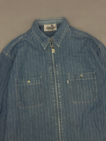 Levi's Denim Pinstripe Silvertab Vintage Jacket