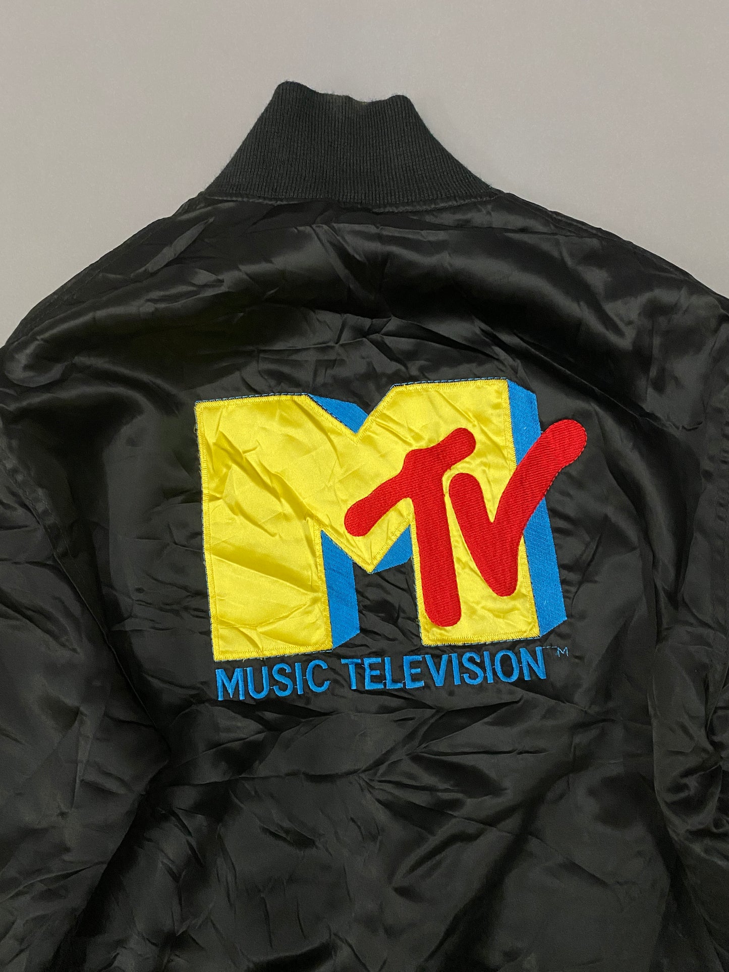 MTV 80's Vintage Satin Bomber
