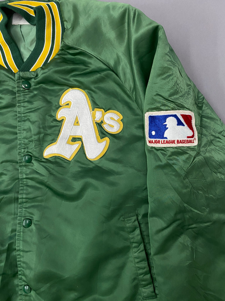 XL/XXL) Vtg Swingster Oakland Athletics Satin Jacket