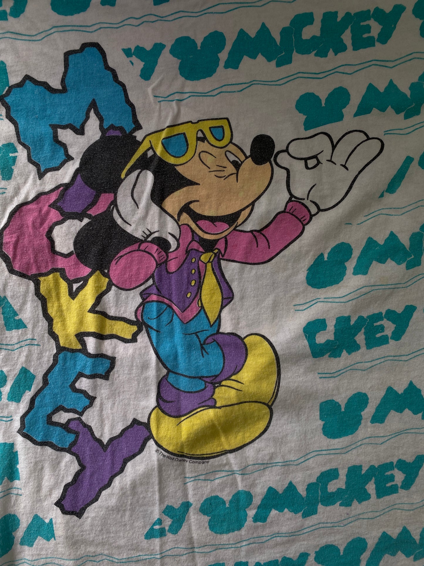 Playera Mickey All Overprint 90's