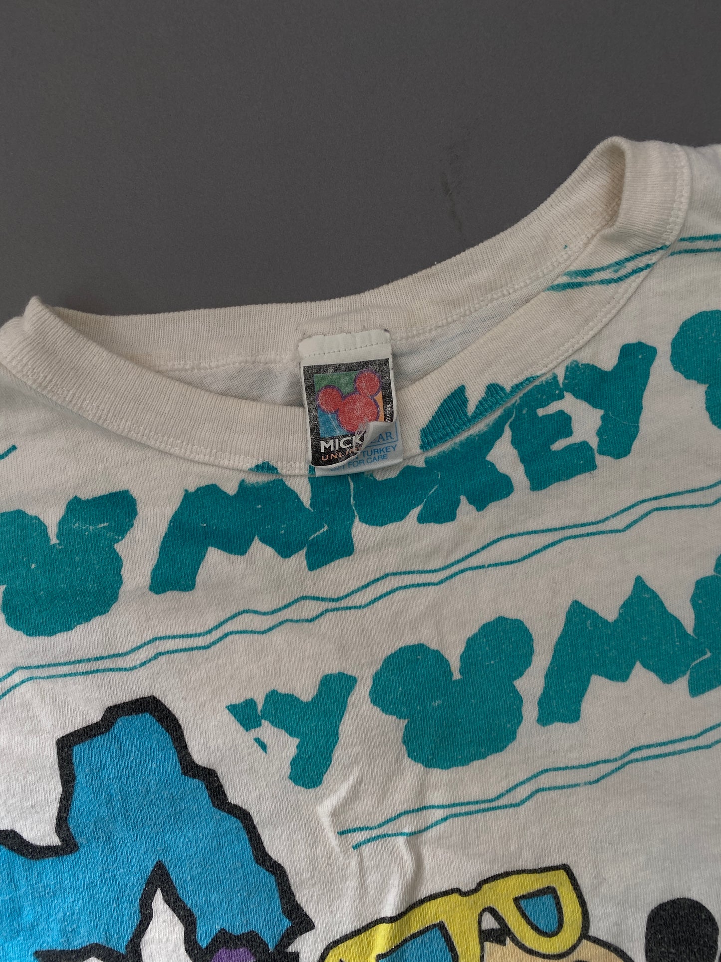 Playera Mickey All Overprint 90's