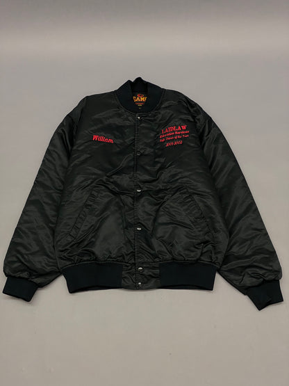 William Vintage Satin Bomber Jacket