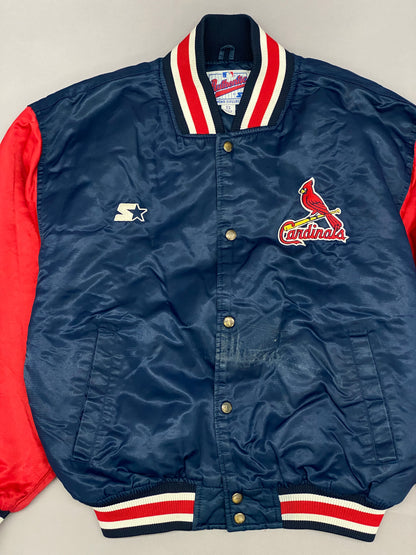 Cardinals Starter Vintage Satin Bomber Jacket