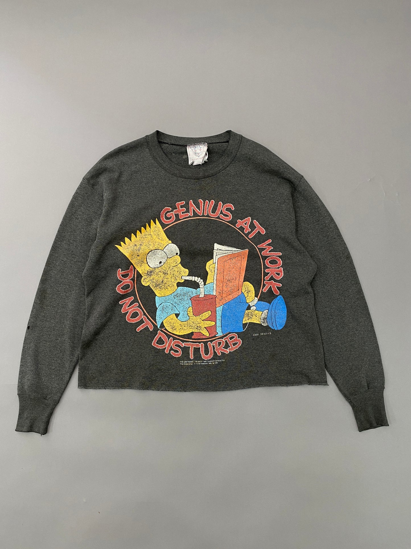 Simpsons Crop Vintage Sweatshirt