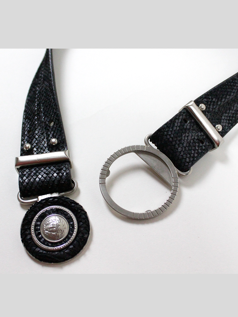 Cinturón Gianni Versace Snakeskin Vintage