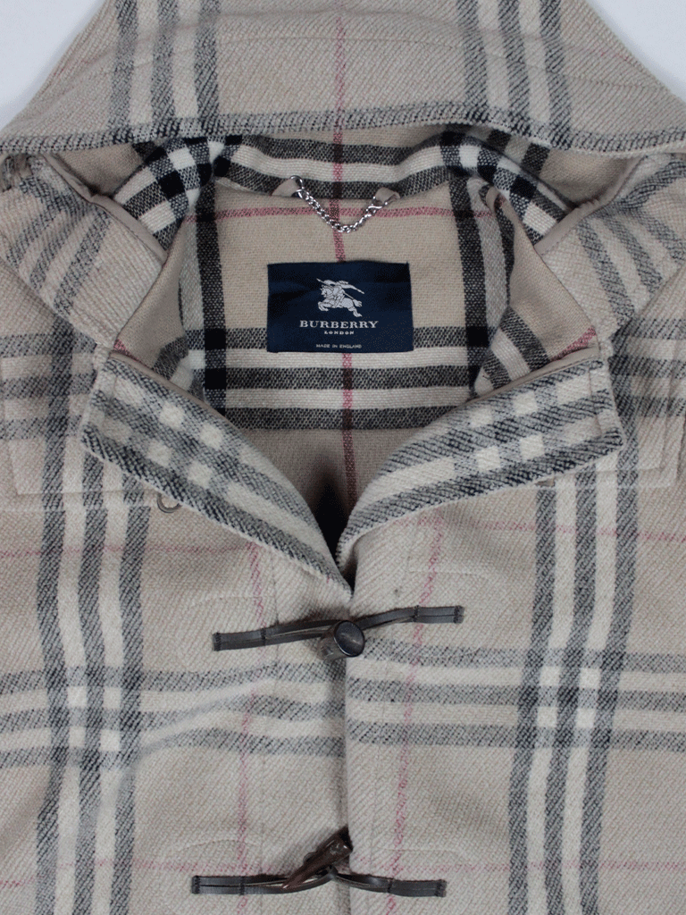 Burberry abrigo gris hot sale