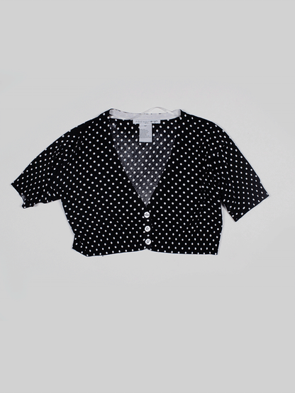 Black Polka Dot Top