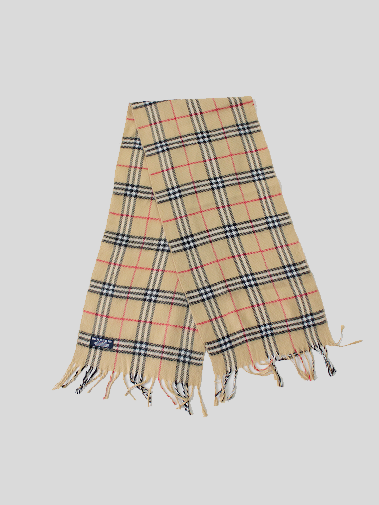 Burberry yellow scarf hot sale