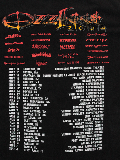 Playera Ozzfest 2004