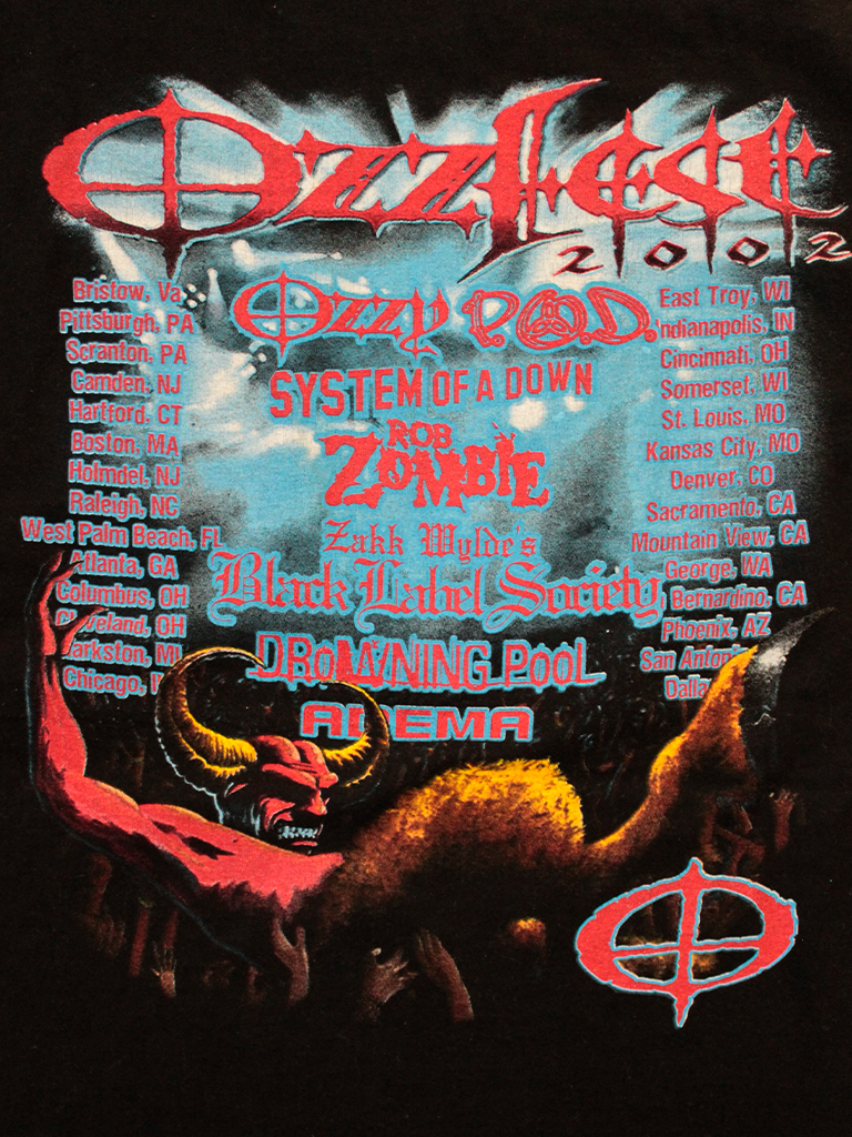 Playera Ozzfest 2002