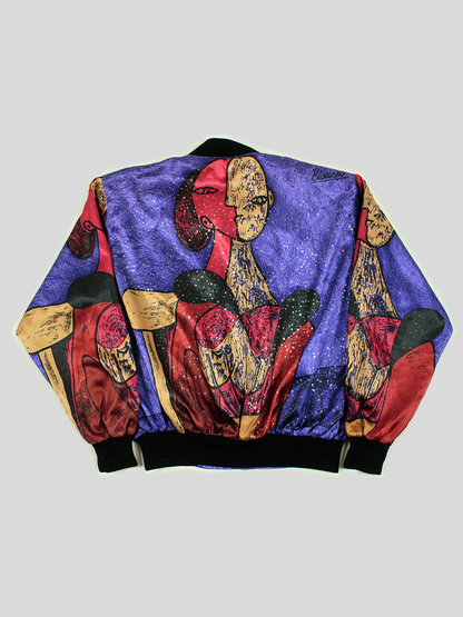 Picasso Vintage Satin Bomber