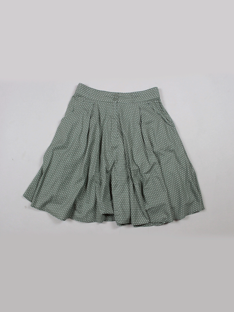 Green Polka Dots Skirt
