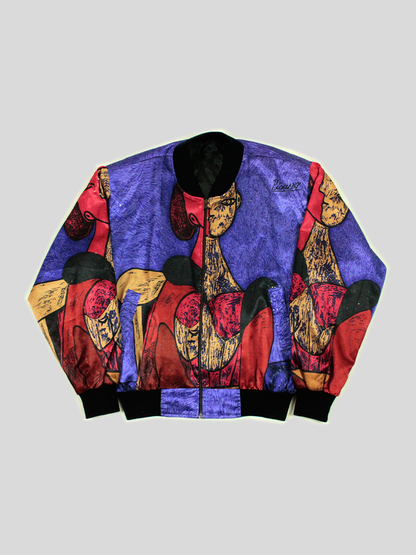 Picasso Vintage Satin Bomber