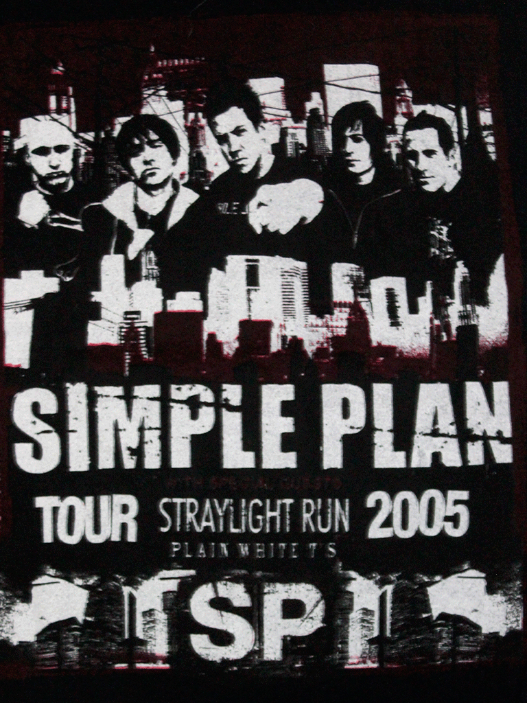 Playera Simple Plan Tour 2005