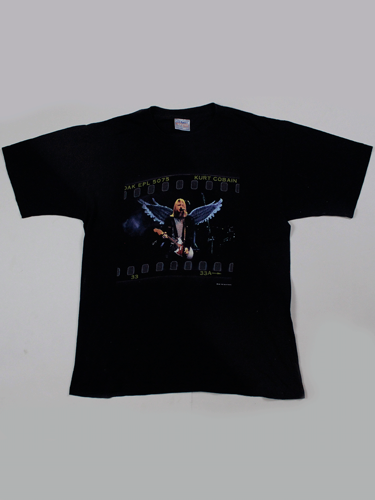 Playera Kurt Cobain Wings Vintage