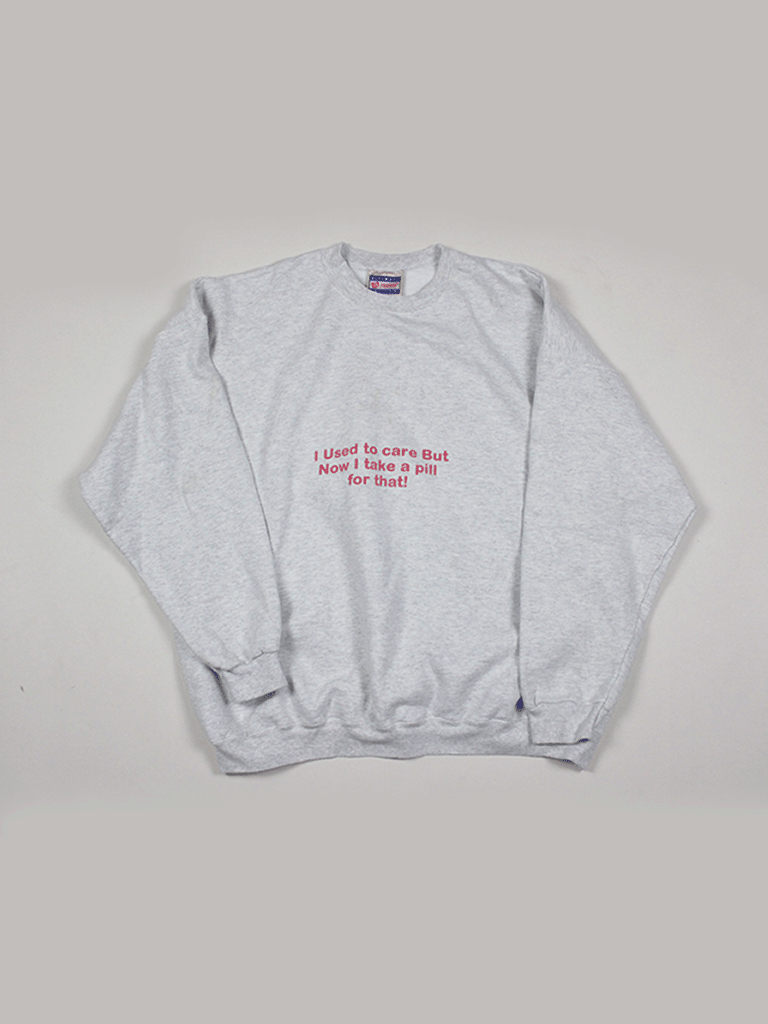 Sudadera I Used to Care Vintage