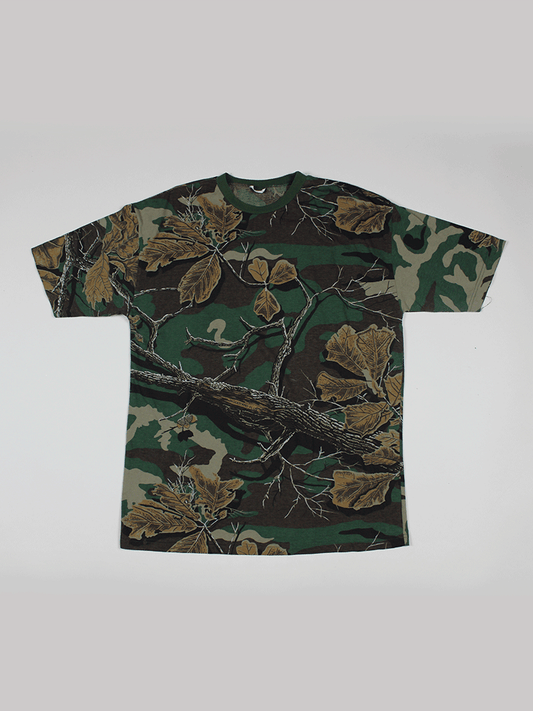 Playera Camo Hojas Vintage