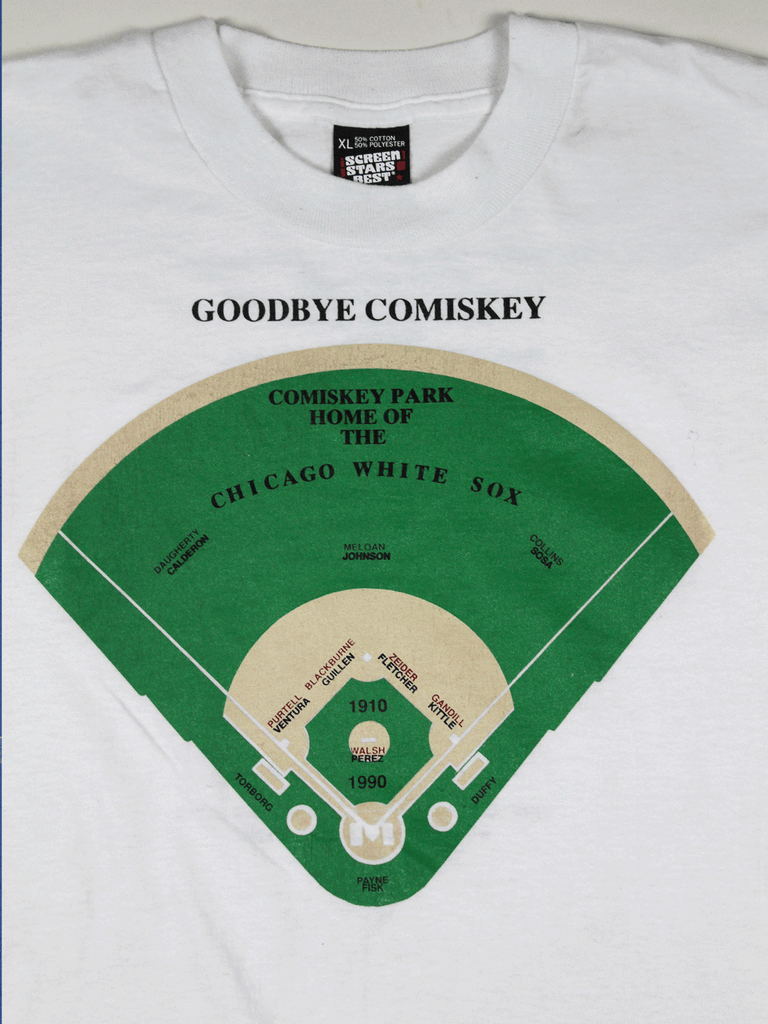 Vintage 90s Chicago White Sox T-Shirt Medium Comiskey Park