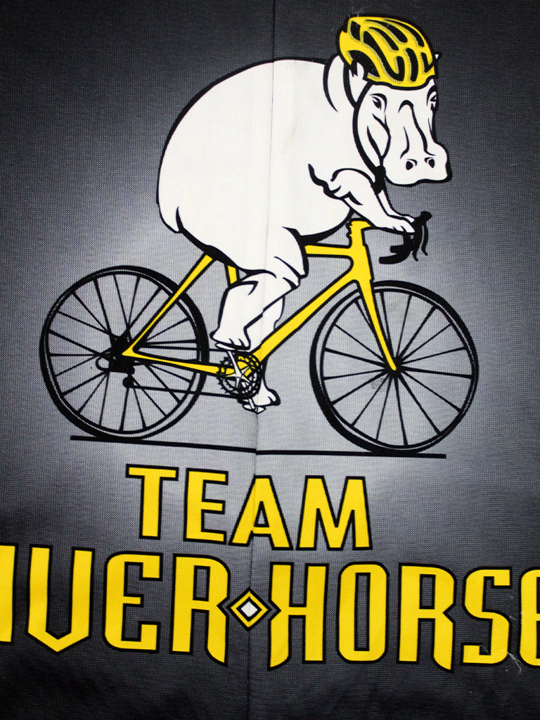 Hippopotamus Cyclist T-shirt