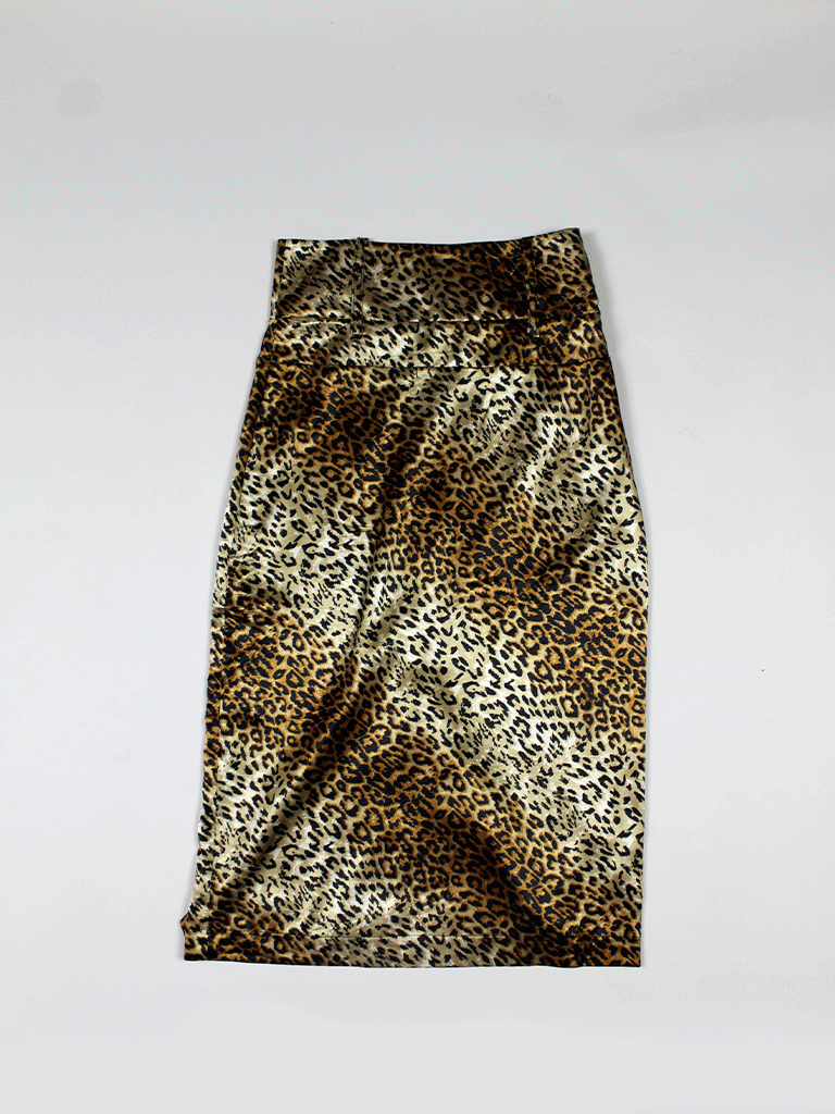 Pencil Skirt Leopardo