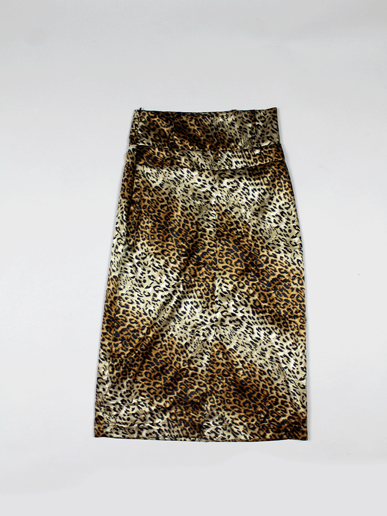 Pencil Skirt Leopardo