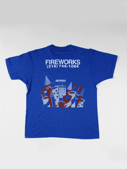 Playera Blue Angel Fireworks 80's Vintage