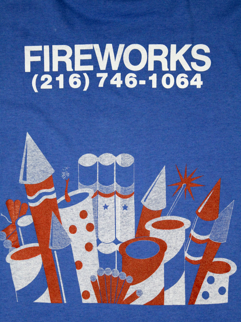 Playera Blue Angel Fireworks 80's Vintage