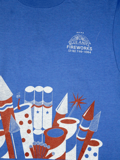 Playera Blue Angel Fireworks 80's Vintage