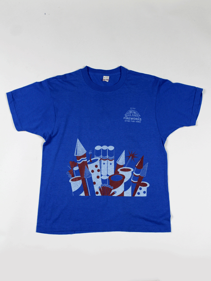 Playera Blue Angel Fireworks 80's Vintage