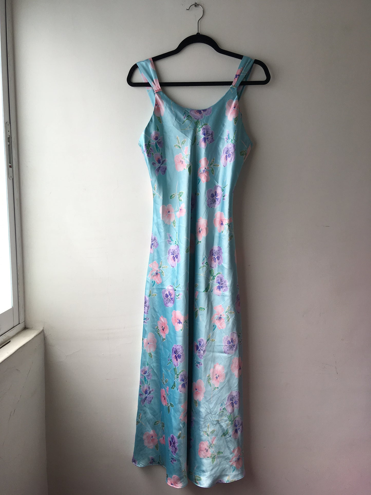 Flowered silk dress