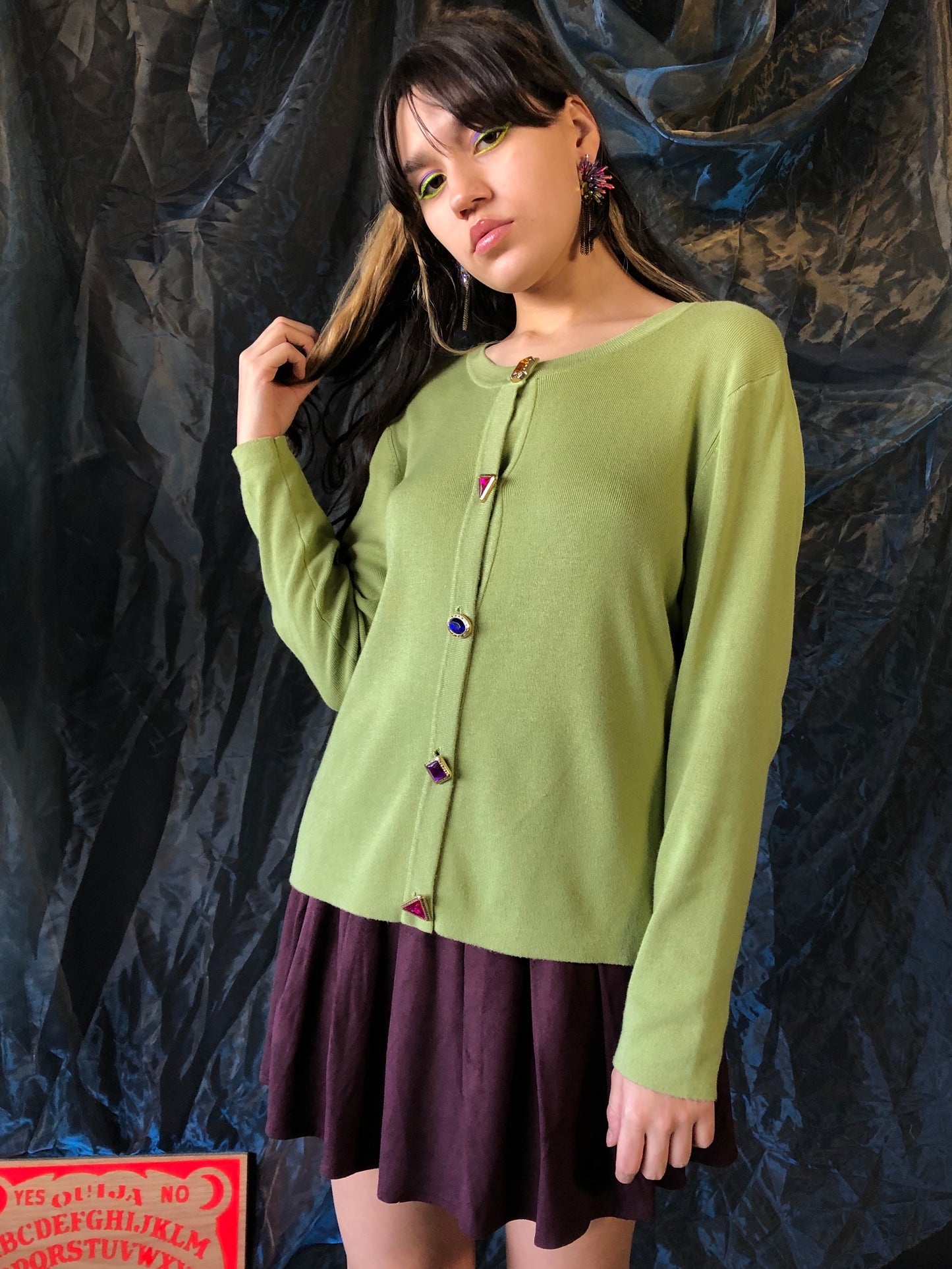 Colored Buttons Sweater