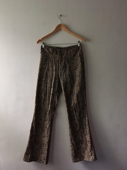 Animal print trousers