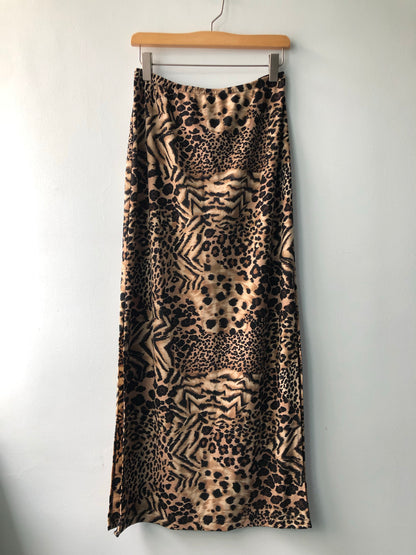 Animal print skirt