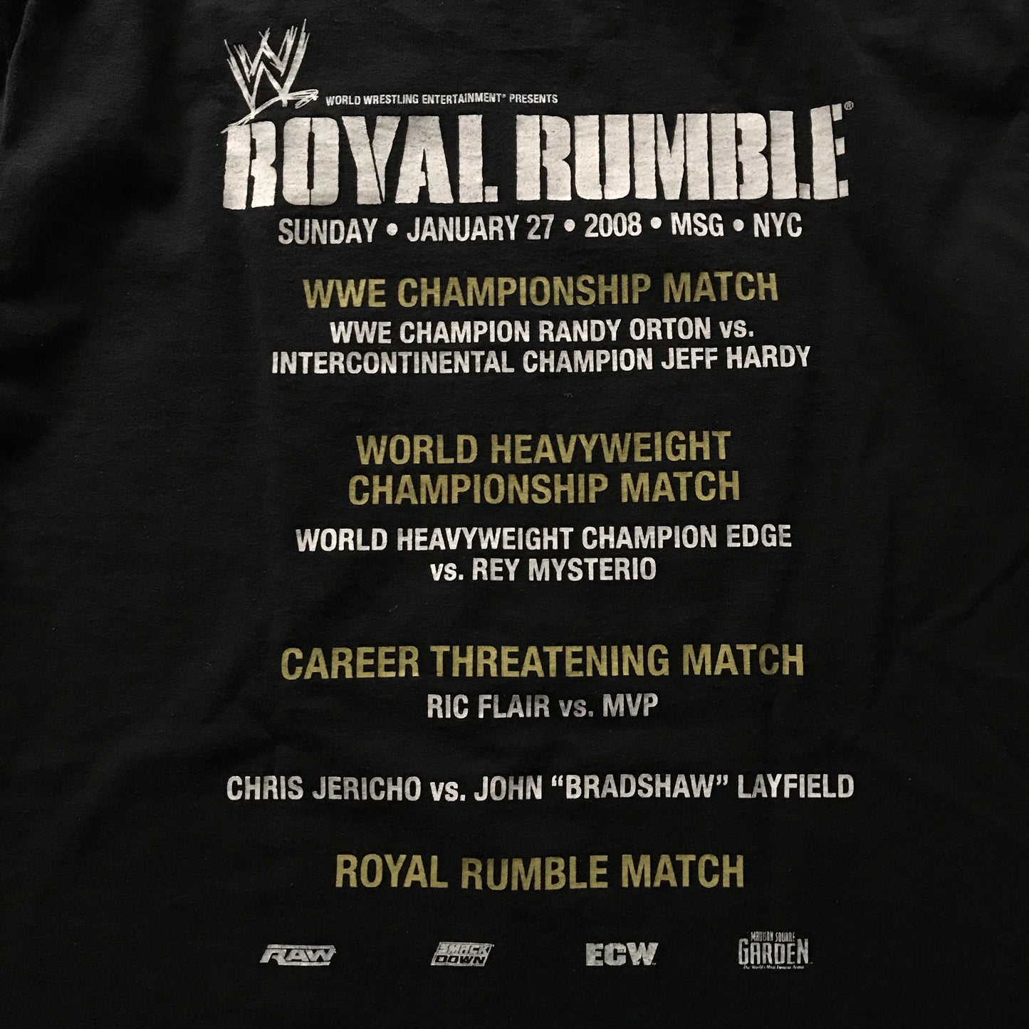 Playera WWE 2008 Royal Rumble